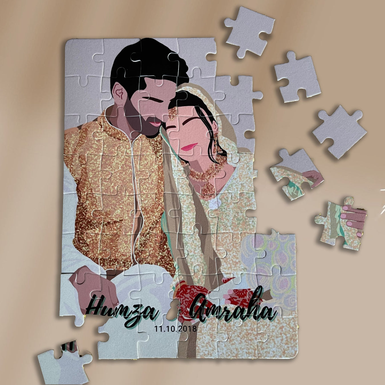 Custom illustrated puzzle by Humraha