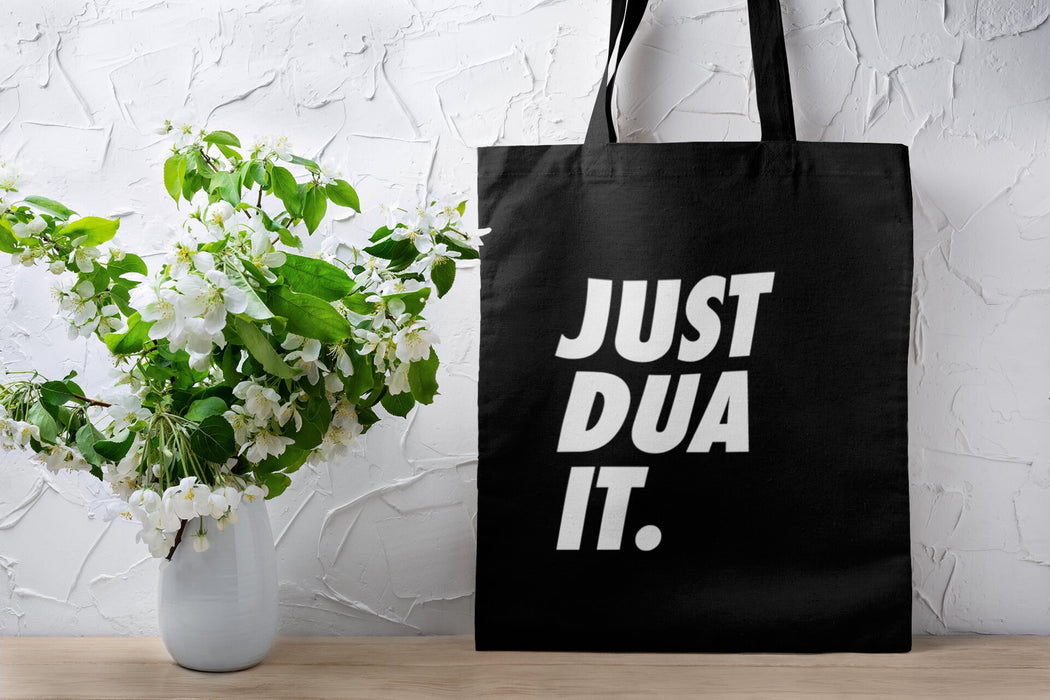 Muslim "Just Dua It" Tote Bag