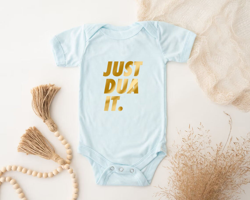 GOLD Just Dua It Onesie