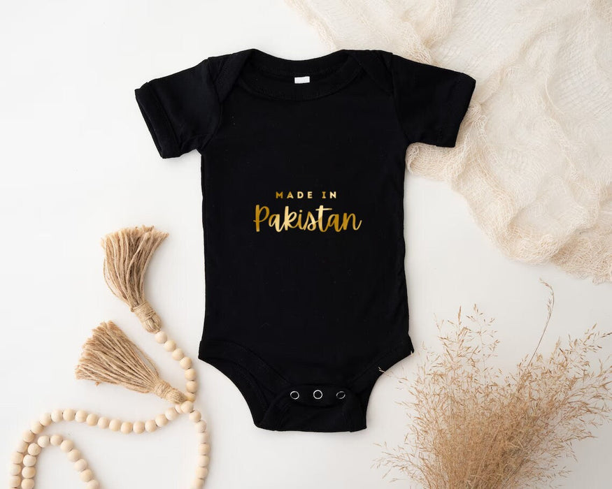 GOLD Personalized Made in [INSERT COUNTRY] Onesie