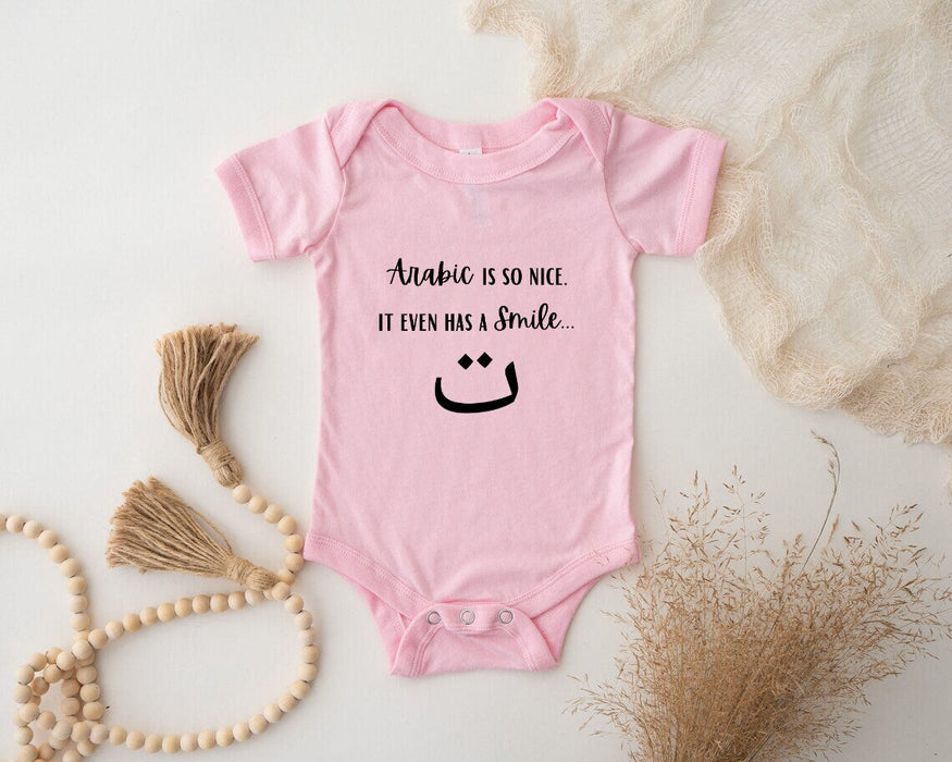 Arabic So Nice it Even Has a Smile ت Onesie