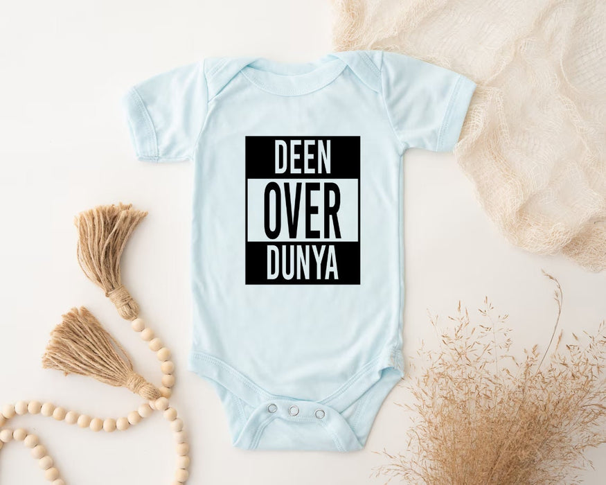 Deen Over Dunya Onesie