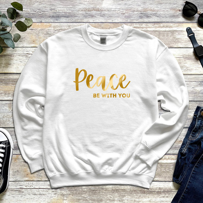 GOLD Peace Be With You Sweatshirt