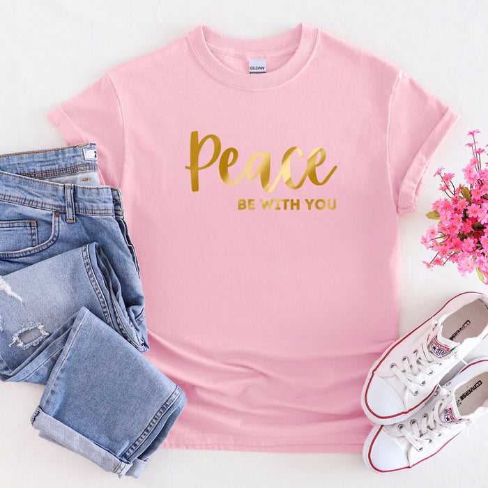 GOLD Peace Be With You T-Shirt