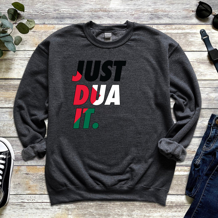 Just Dua It Palestine Flag Sweatshirt