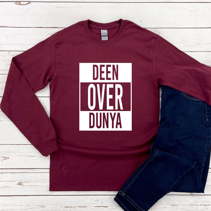 Deen Over Dunya Long Sleeve Shirt