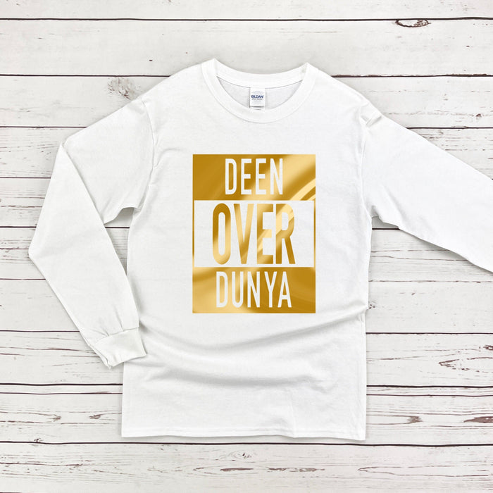 GOLD Deen Over Dunya Long Sleeve Shirt