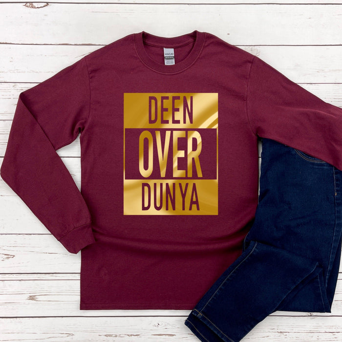 GOLD Deen Over Dunya Long Sleeve Shirt