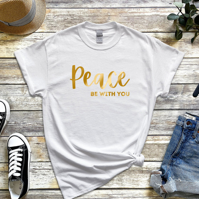 GOLD Peace Be With You T-Shirt