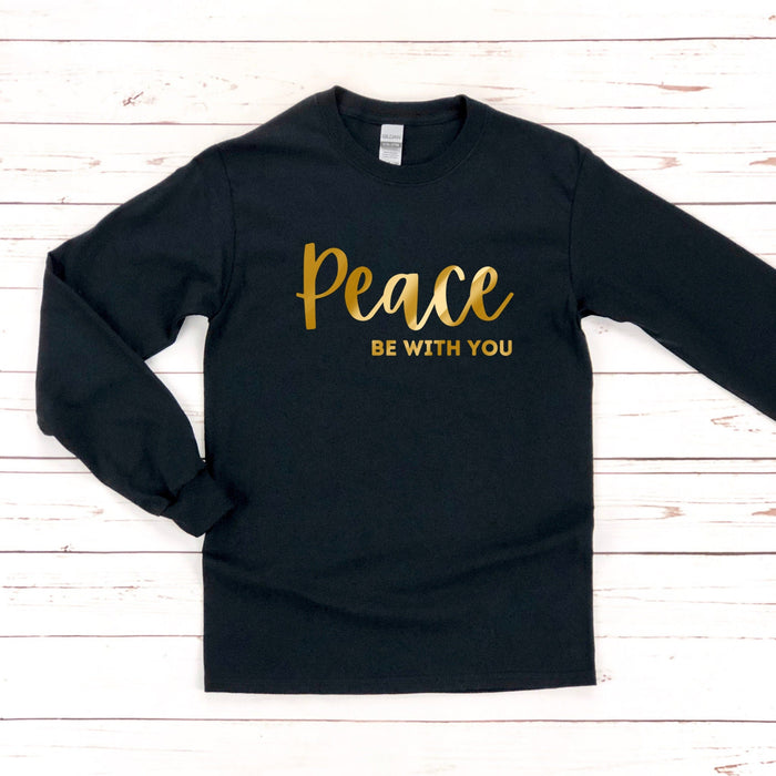 GOLD Peace Be With You Long Sleeve Shirt