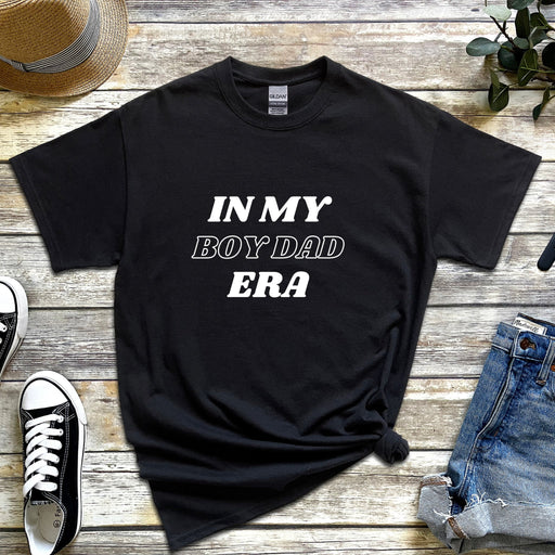 a t - shirt that says in my boy dad era