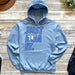 a light blue hoodie with the words just duna it on it